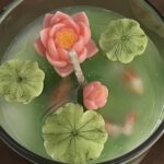Lotus pond in a jar candle