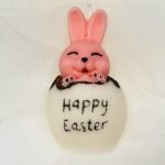 Easter Egg Candle with Bunny