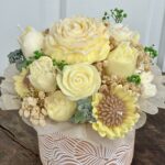 🌼 Scented Flower Candle Vase – Handmade 3-in-1 Gift