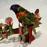 Rainbow Lorikeet 3D Pop-Up Greeting Card – A Unique Card for Every Special Occasion
