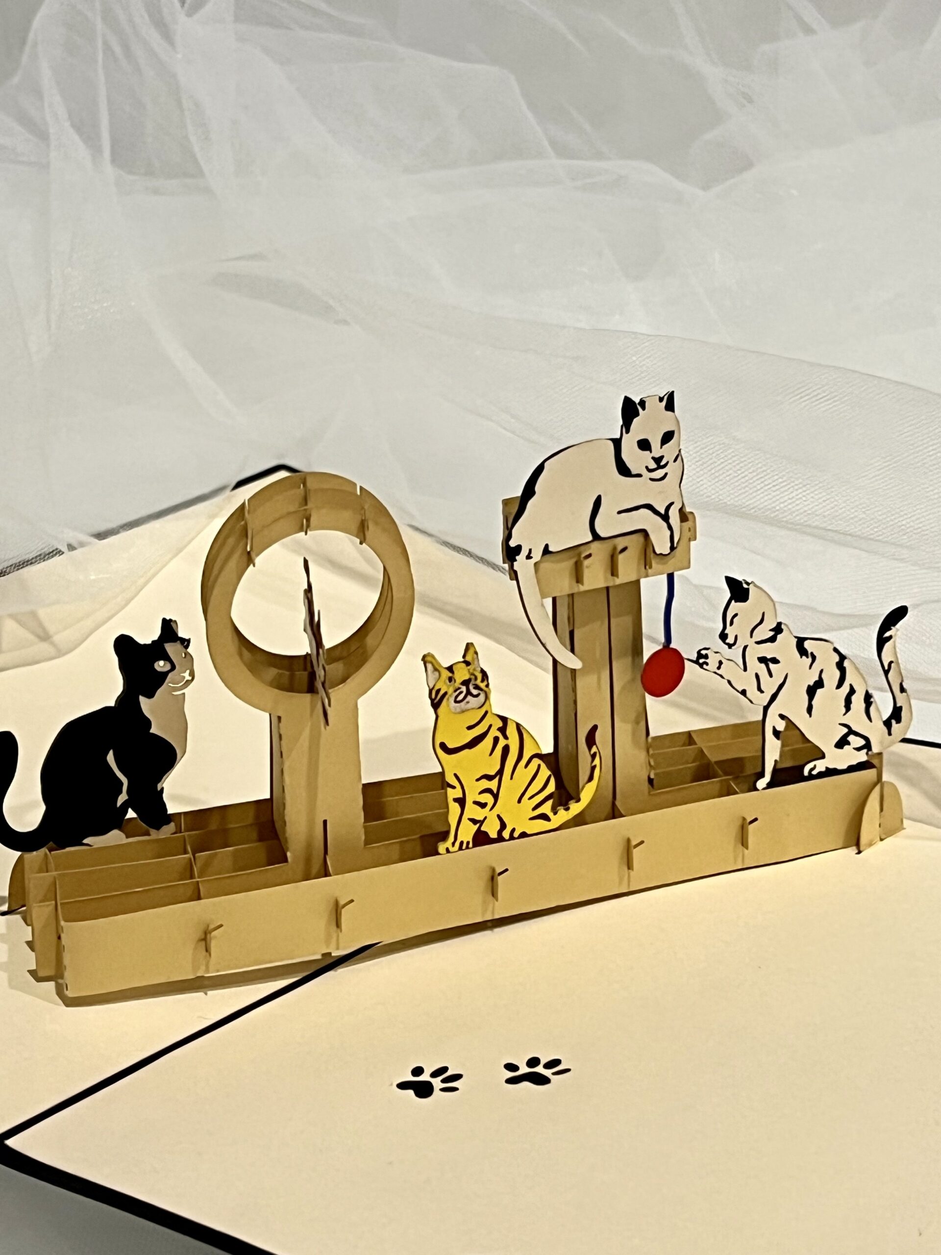 Cat Playground 3D Pop-Up Card – The Perfect Greeting Card for Cat Lovers - Image 5
