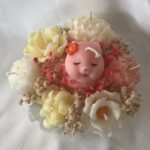 Flower Candle Vase – Handmade Soy Wax Bunny Blossom (Customisable)