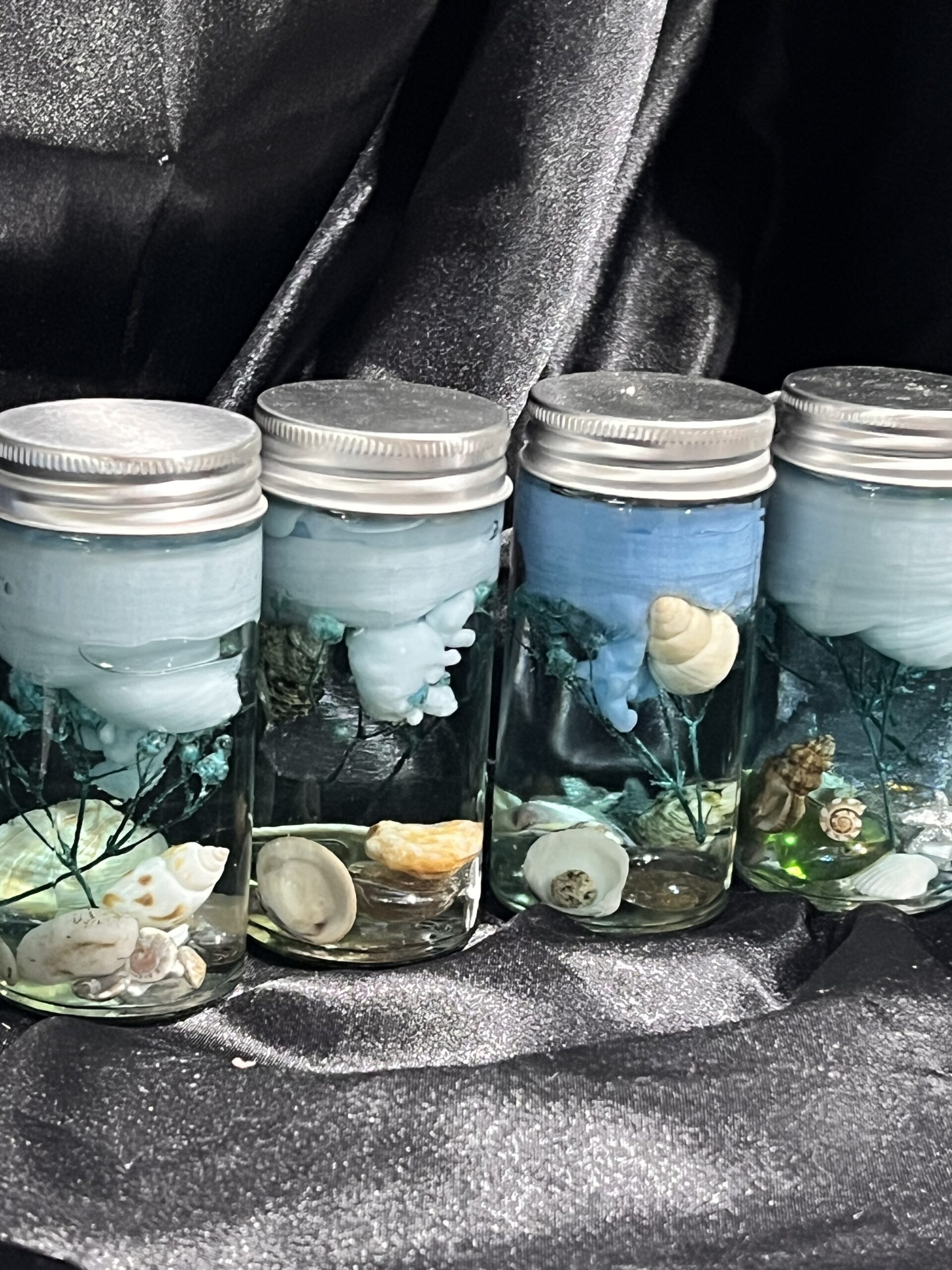 Ocean Whisper Bottle Candle – A Piece of the Sea, Captured in Light