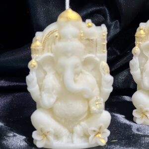 Ganesha ritual candle with jasmine incense and coconut fragrance
