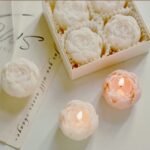 Box of 4 Rose Candles – Personalised Keepsake Party Favours & Thoughtful Gifts