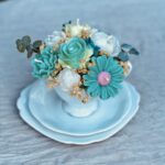 scented flower candle cup from la sol studio