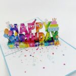 Happy birthday card 3D pop up